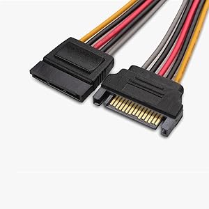 15 Pin SATA Power Extension Cable 8 Inches