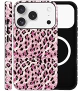 ZOEVEES Magnetic Case for iPhone 17 Pro Max, Compatible with MagSafe, Aesthetic Leopard Cute Desi...