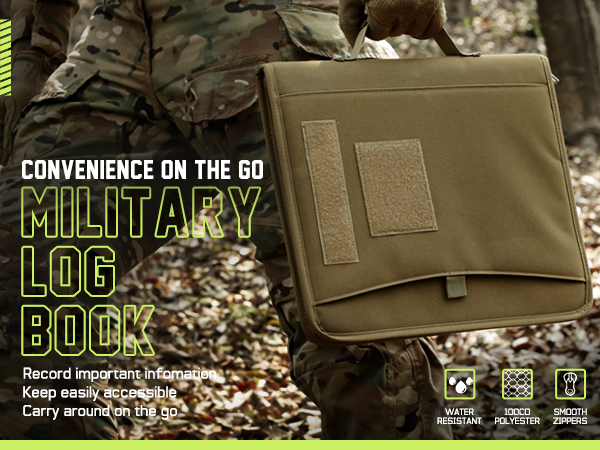 LIVANS Tactical Notebook Padfolio Ring Binders