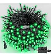 75.8 FT 200 LED Extendable Green Christmas String Lights Indoor Outdoor | Memory Function & Timer...
