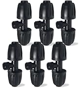 Spalolen 6 Pack 1/2'' to 1/4'' Drip Irrigation Fittings, Push-to-Connect 3 Way Drip Irrigation Pa...