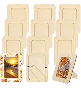 RYKOMO 12 Pieces DIY Wooden Picture Frames, Unfinished Solid Wood Photo Picture Frames for 4 x 6 ...