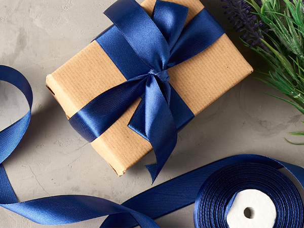 Blue Satin Ribbon