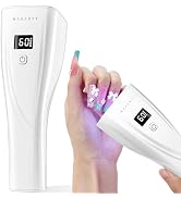 Makartt Flash Cure UV Nail Lamp, 3S Pre-Curing Portable Cordless UV LED Nail Light 222 mW/cm² for...