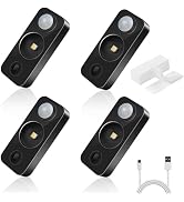 NIEGNOWOO LED Motion Sensor Puck Lights, Rechargeable Cabinet Lights, Stick on Wireless LED Night...