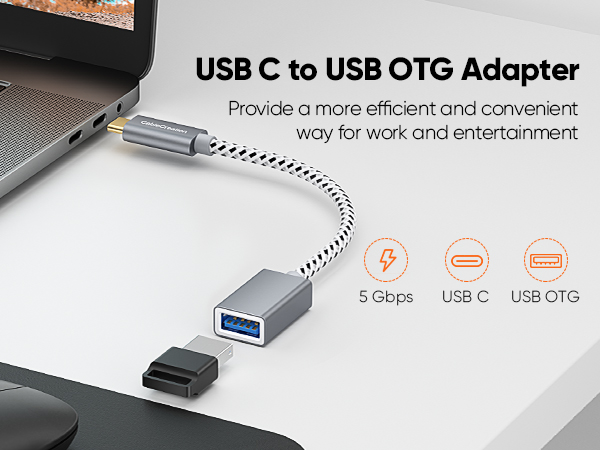 USB C to USB OTG Adapter