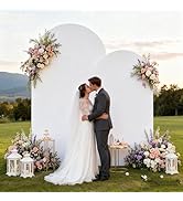 Socomi White Wedding Arch Backdrop Cover Spandex Fitted Stretchy Chiara Arches Stand Covers for B...