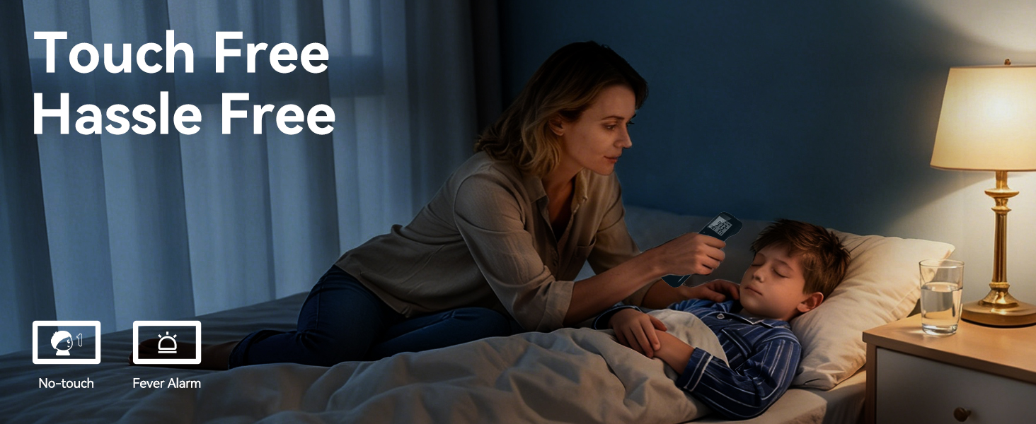 black forehead thermometer