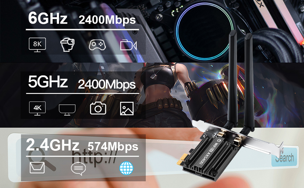 wifi 6E pcie wifi card