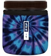 Sok It Tub Sok Reusable Neoprene Insulated Sleeve for Ice Cream Tubs (Blue Tie Dye, Fits Talenti ...