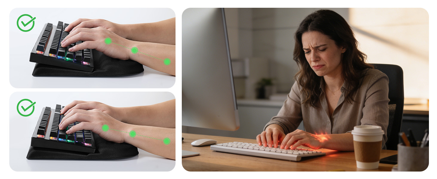 ergonomic keyboard wrist rest
