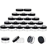 10 Gram 20 Count Sample Containers, Small Plastic Containers with Lids, Empty Sample Jars with La...