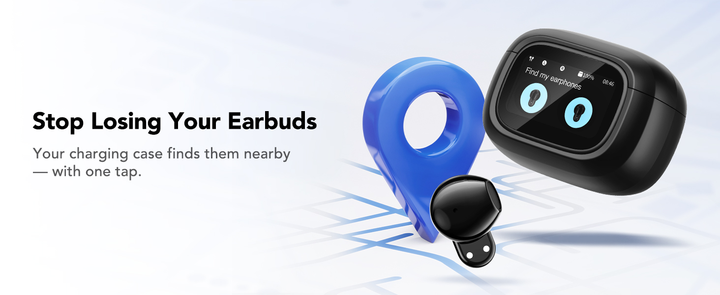 Earbud Case Anti-Loss Feature wireless ear buds earbuds bluetooth