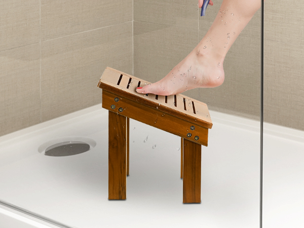 teak shower stool