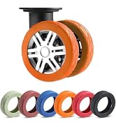 Wanzhuango 8 Pcs Upgrade Luggage Wheel Covers, Carry On Luggage Suitcases,Wear-Resistant, Anti-No...
