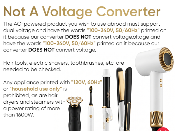 Not A Voltage Converter