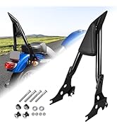DSISIMO Detachable Rear Passenger Backrest Sissy bar With Back Rest Pad And Rotary Docking Latche...