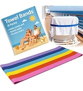 Extra Wide Beach Towel Bands, Towel Straps, Beach Chair, Pool Chairs Cruise Ship Essentials, Towe...