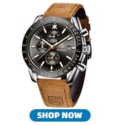 BENYAR Watch for Men Analog Quartz Chronograph Waterproof Luminous Designer Mens Wrist Watches Bu...