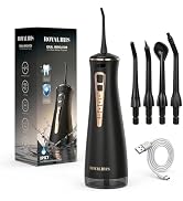 ROYAL IRIS C15 Electric Cordless Water Flosser with 4 Modes for Sensitive Gums & Braces,300ml IPX...
