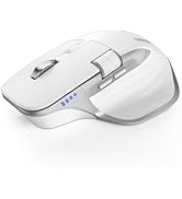 TECKNET Wireless Mouse, Bluetooth Mouse (BT5.0/5.0 & 2.4G) Rechargeable 4800 DPI Ergonomic Optica...