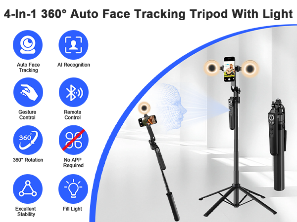 tripod for iphone with light