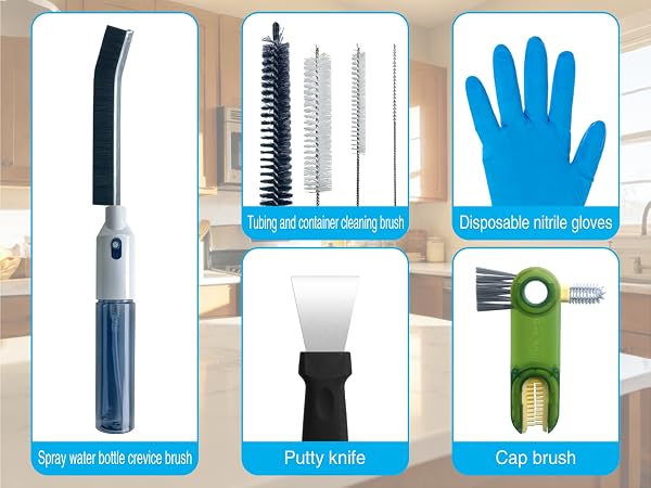 deep cleaning supplies bathroom set