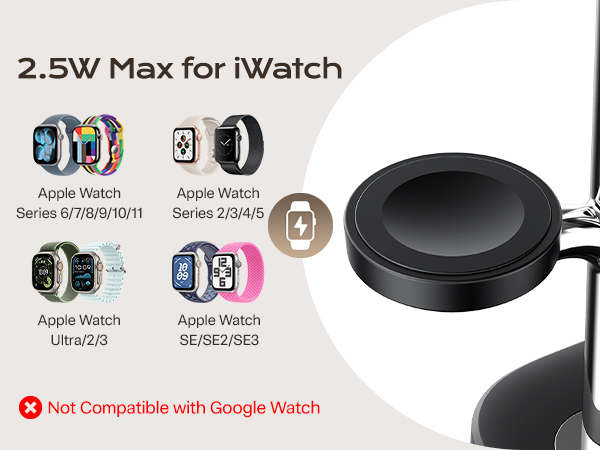 2.5w wireless charging for apple watch