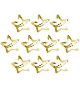 10Pcs Gold Star Hair Clips Metal Snap Hair Clips Hair Barrettes Hair Side Clamps Headdress Cute H...