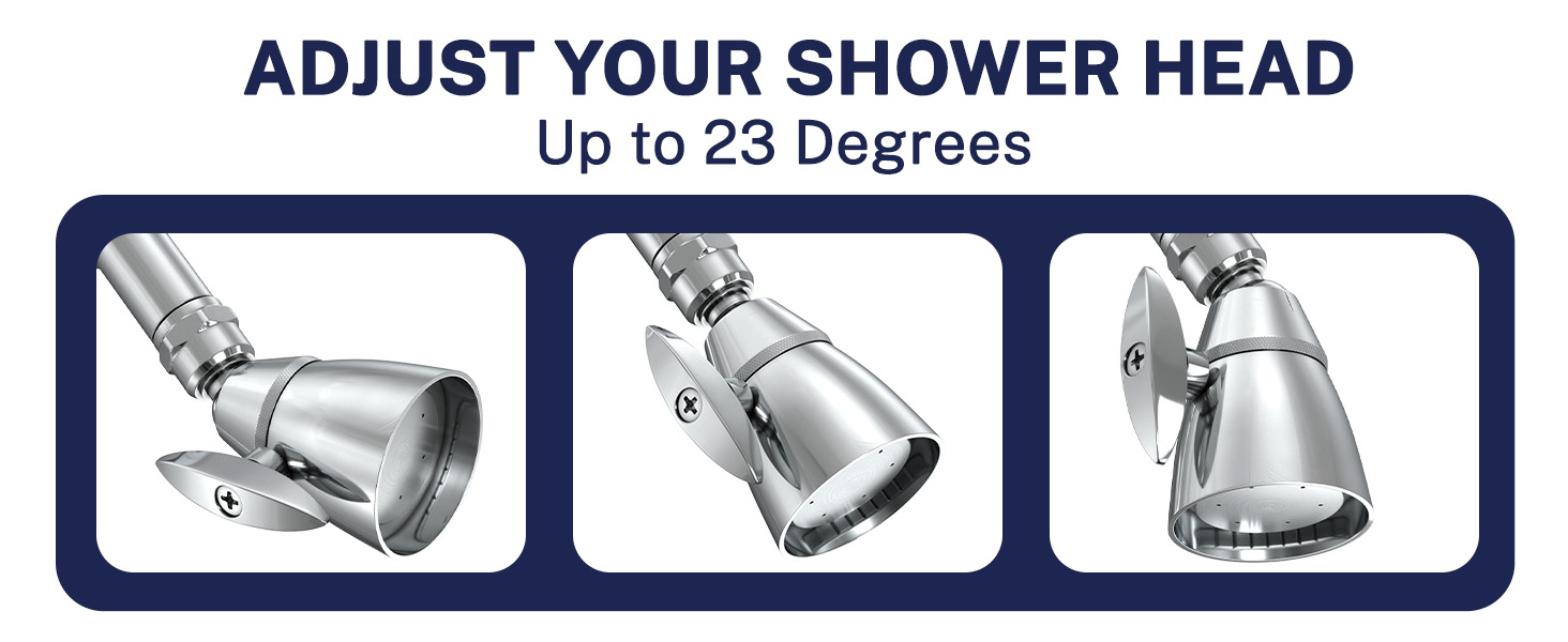 Adjust Your Shower Head - 2 Inch Shower Head
