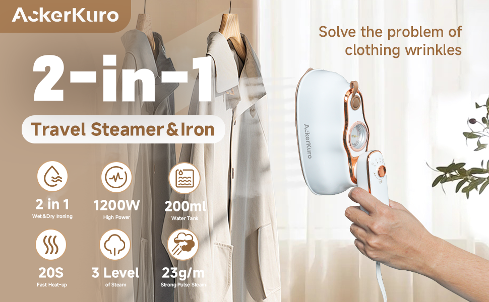 Travel Steamer Iron Garment Steamers