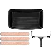 ROLLINGDOG 5PC 18 Inch Paint Roller Kit -18 Paint Tray, Wide Paint Roller 18 Inch Kit, Microfiber...