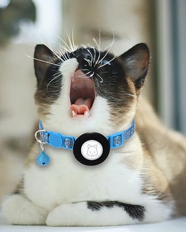 airtag cat collar with holder