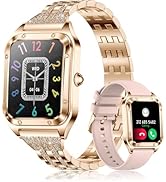 Smart Watch for Women, 1.59" HD Diamond Luxury Watch with Bluetooth Fitness Tracker/AI Voice Cont...