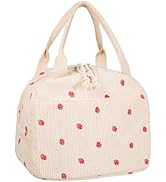 Lunch Box For Women, Cute Insulated Lunch Bag For Girls Aesthetic, Vintage Reusable Thermal Lunch...