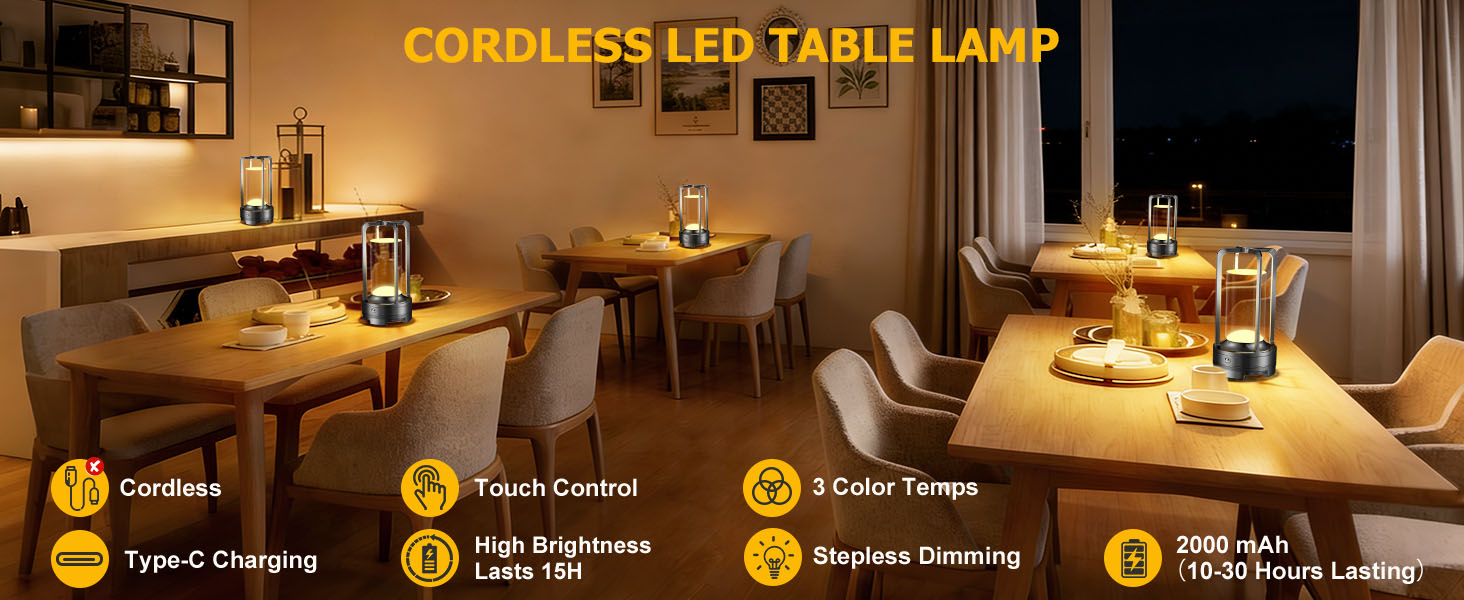 cordless table lamps