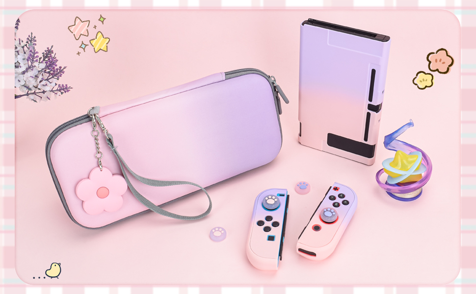 Pink purple switch case