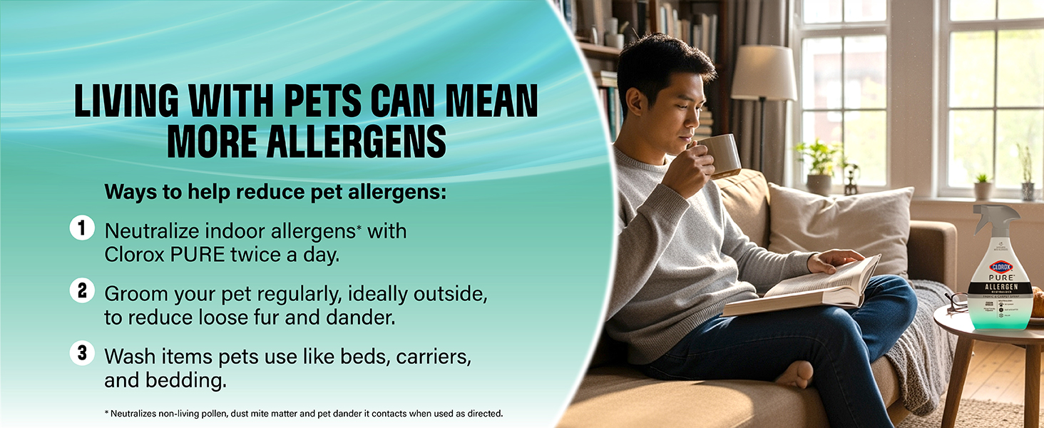 Living with pets can mean more allergens