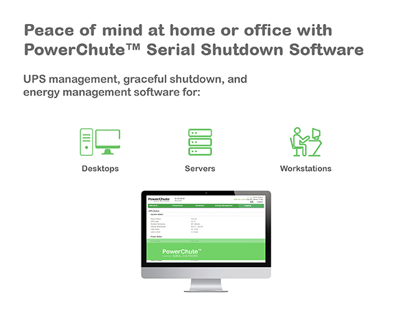 Power protection for your physical & virtual IT environment with PowerChute Serial Shutdown Software