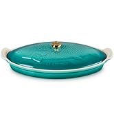 Le Creuset Stoneware Heritage Fish Baker, 1.7 qt., Riviera