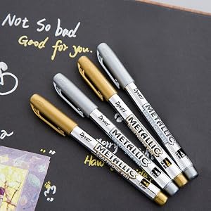 markers gold silver paint