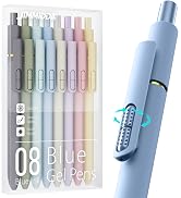blue gel pens