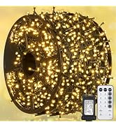 weillsnow 328 FT 1000 LED Christmas Lights, 8 Lighting Modes with Remote & Timer Christmas Tree L...
