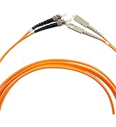 Eardion SC to ST Fiber Patch Cable, 3M (9.84ft) Multimode Duplex 50/125um OM2 Fiber Jumper- SC/UP...