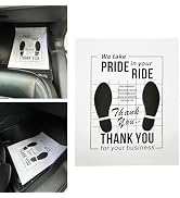 Qurbuns 30 PCS Car Paper Floor Mats, Disposable Kraft Paper Floor Pads Cover, 20" x 16“ Foot Pad ...