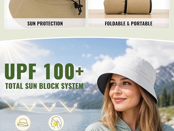 uv bucket hat women