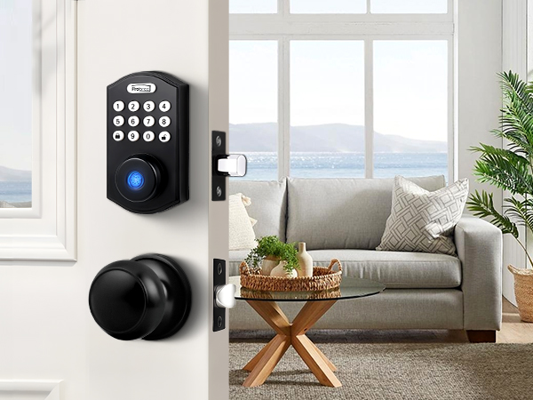 smart deadbolt with knob