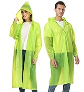 green adult raincoat