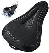 Comfortable Bike Seat Cover - DAWAY C3 Soft Gel & Memory Foam Padded Bike Seat Cushion for Women ...