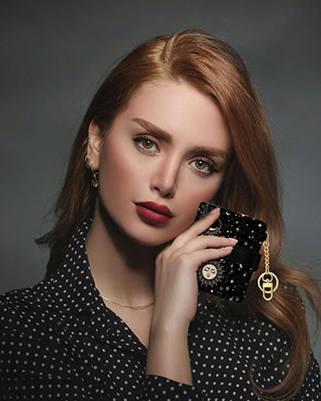 sun and moon Rfid Women Wallet